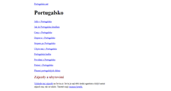 Desktop Screenshot of portugalsko.net